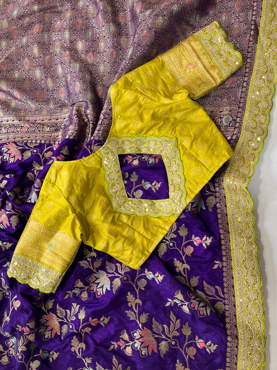 pure elegance with our Pure Banarasi Pattu Saree - Anvitha Collections