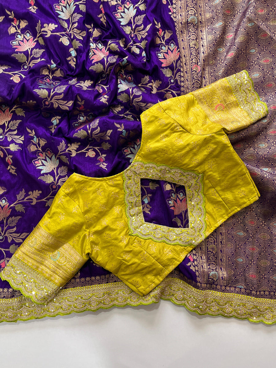 pure elegance with our Pure Banarasi Pattu Saree - Anvitha Collections