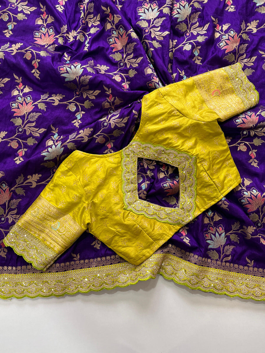 pure elegance with our Pure Banarasi Pattu Saree - Anvitha Collections