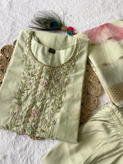premium Roman silk outfit - Anvitha Collections