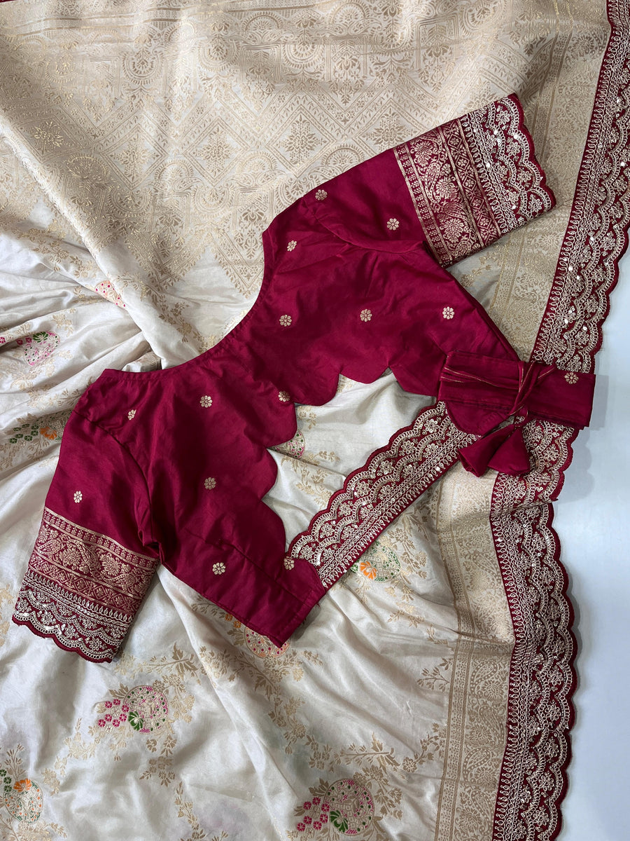 Pure Banarasi Pattu Saree - Anvitha Collections