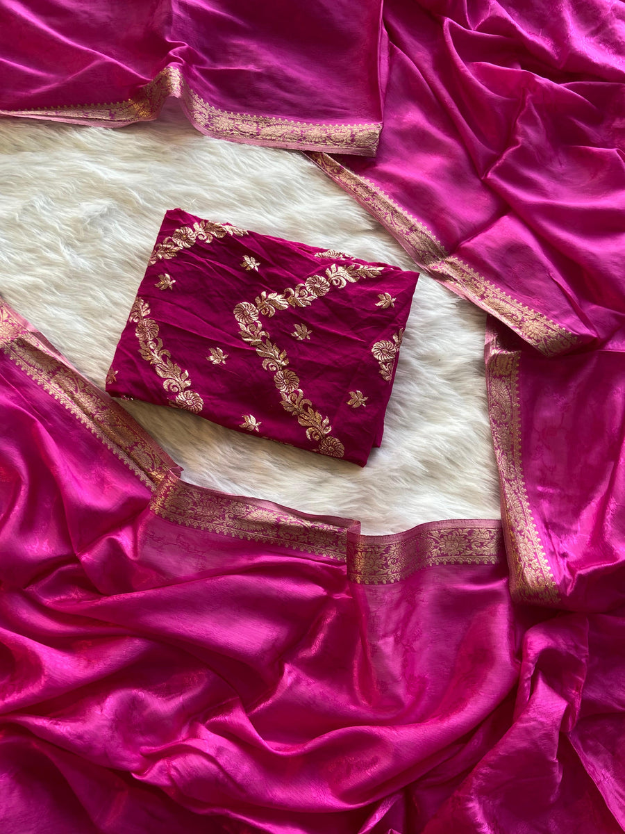pure viscose Chinnon fabric - Anvitha Collections