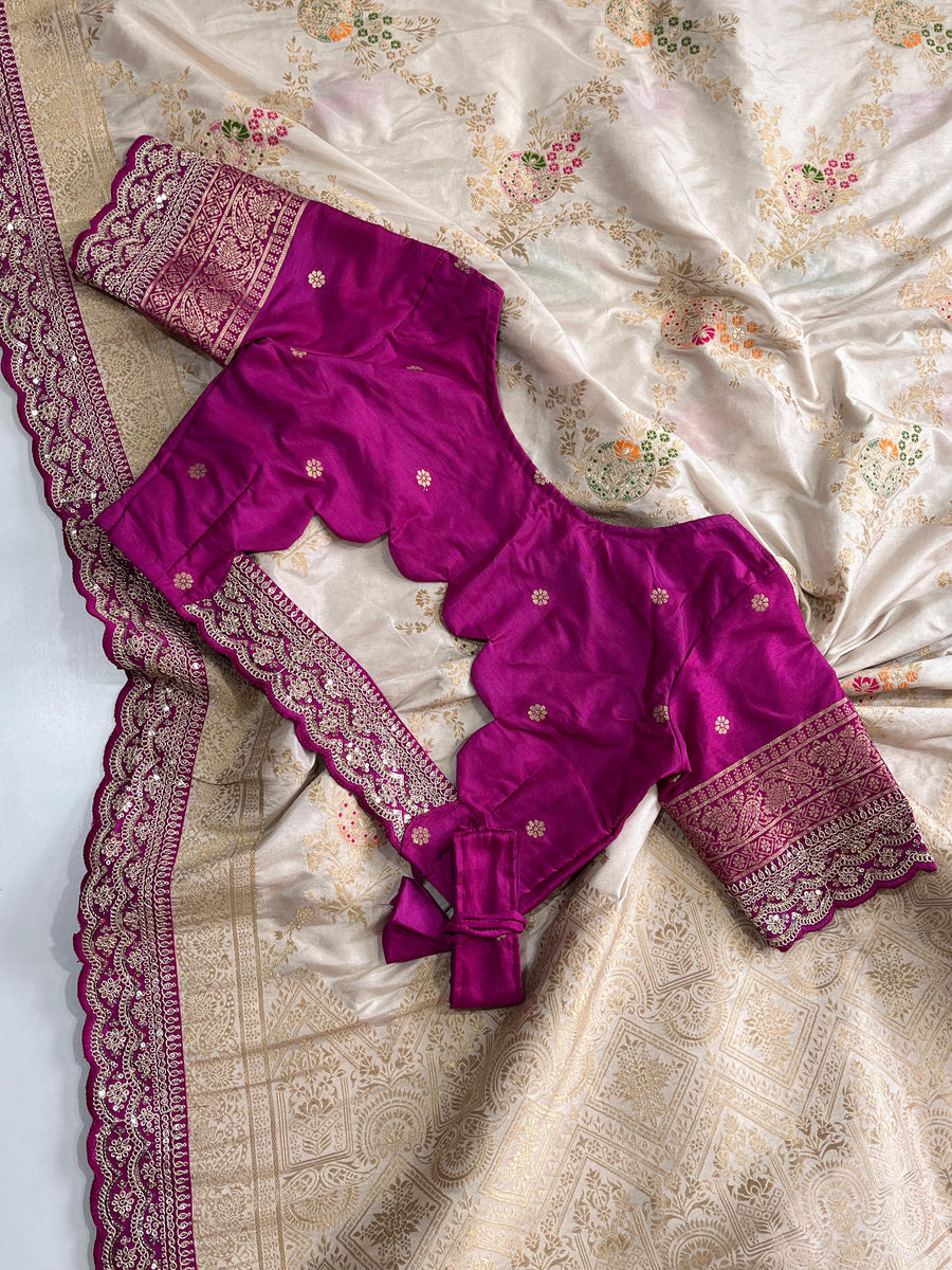 Pure Banarasi Pattu Saree - Anvitha Collections