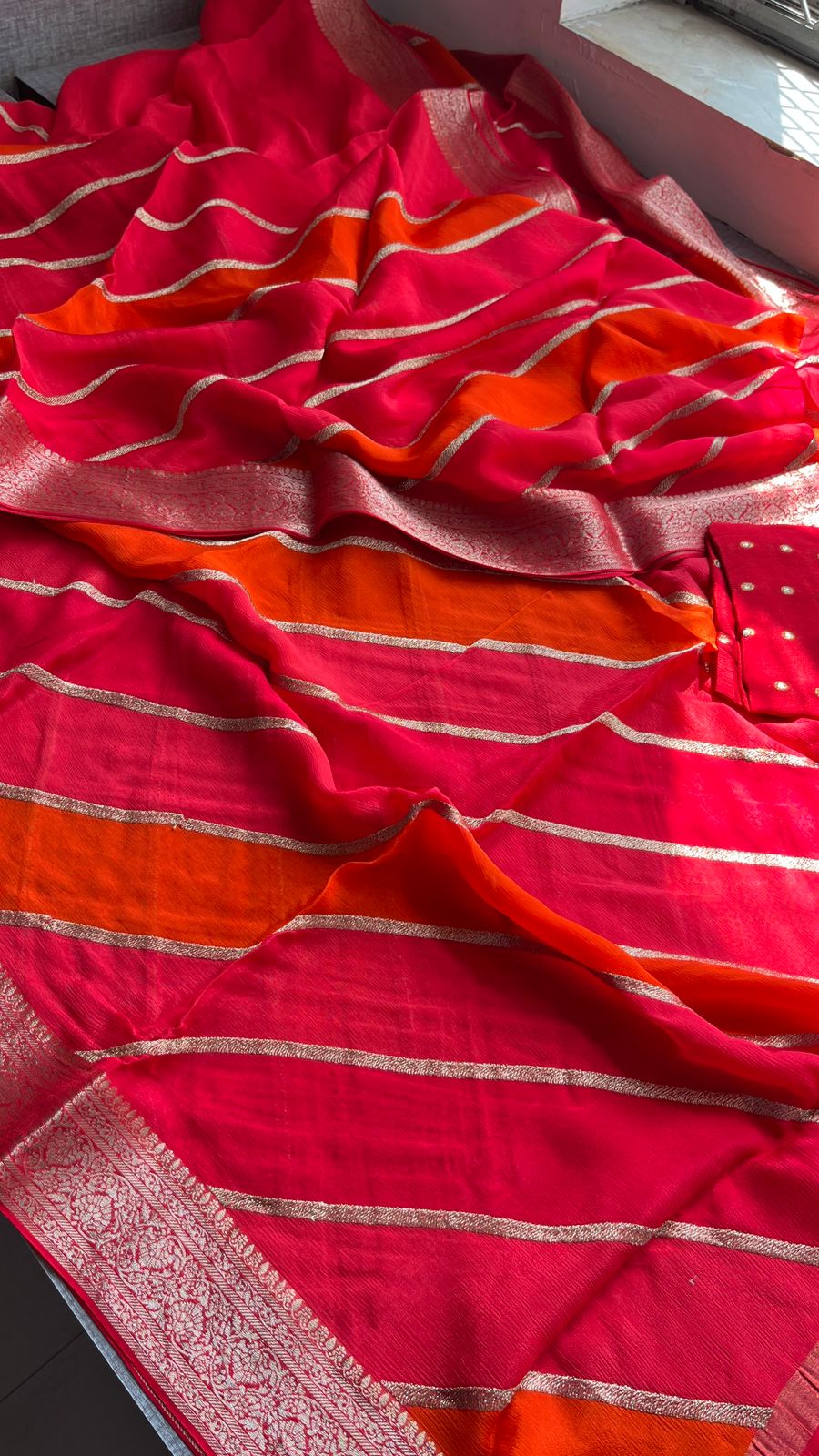 pure Chinon crepe - Anvitha Collections