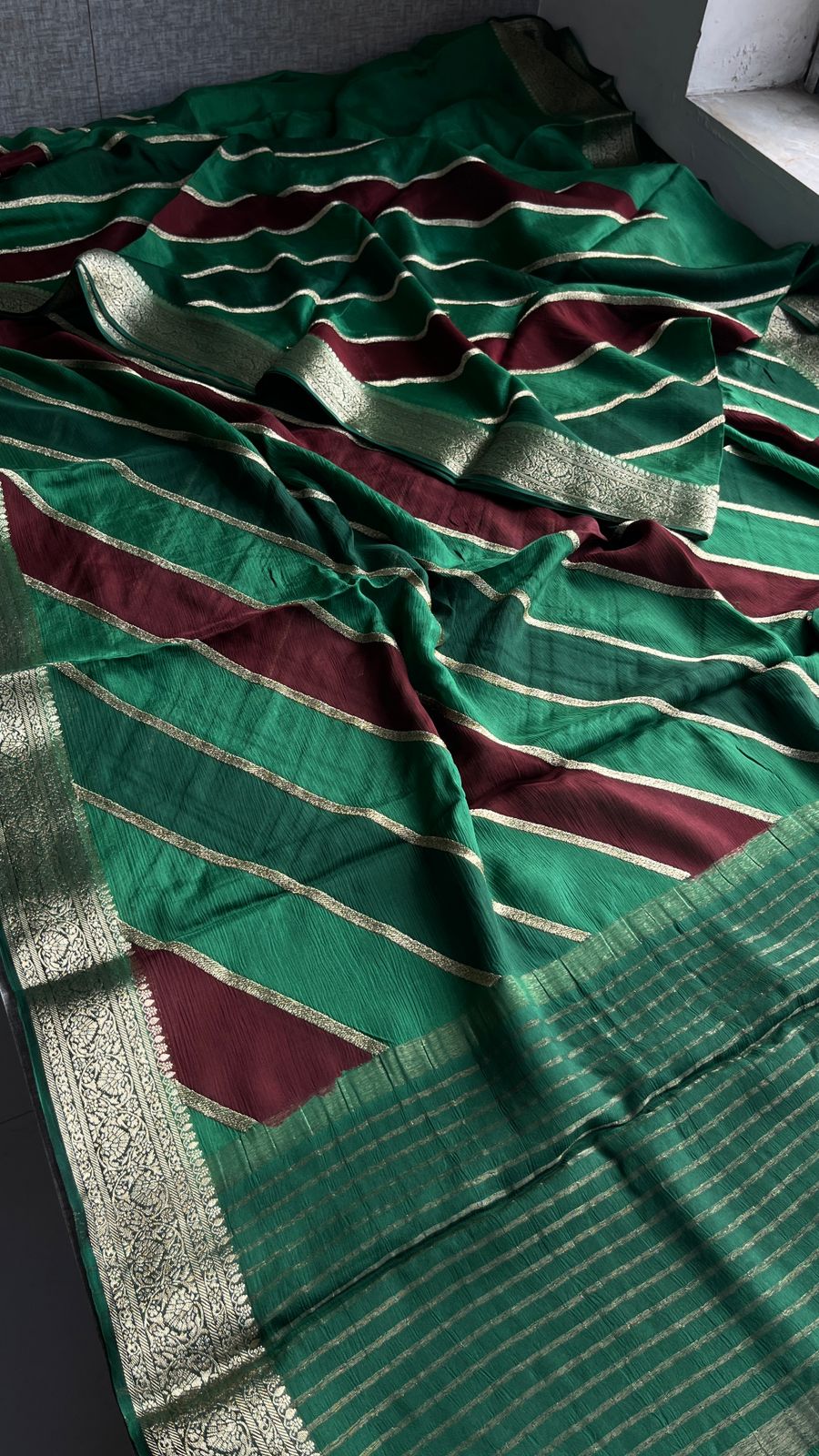 pure Chinon crepe - Anvitha Collections