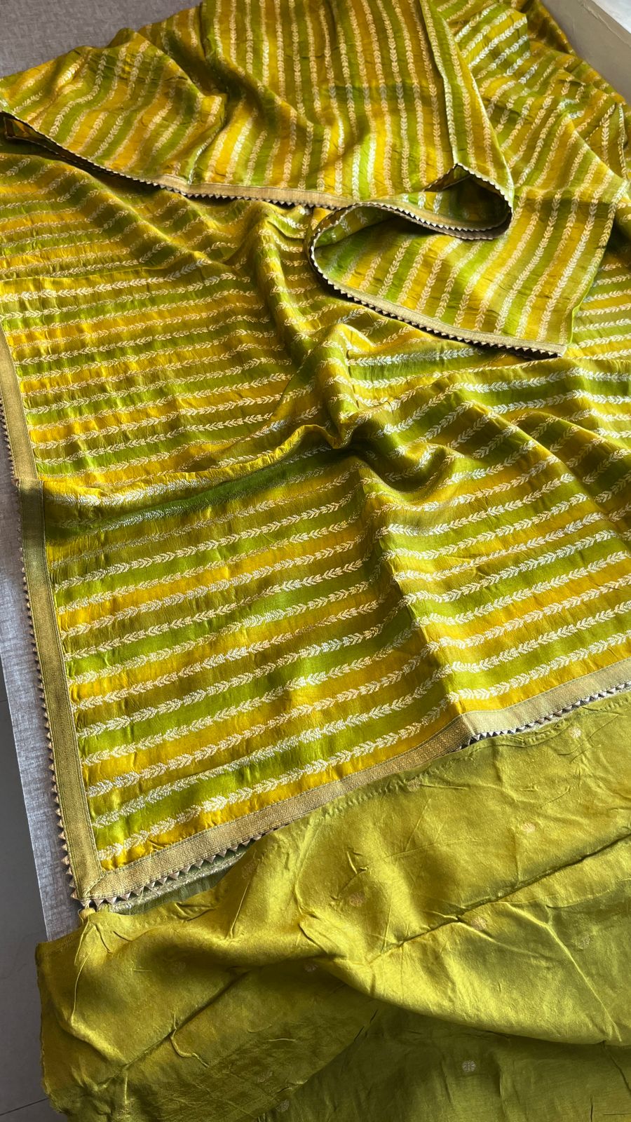 soft tussar silk banarasi saree - Anvitha Collections