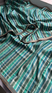 soft tussar silk banarasi saree - Anvitha Collections