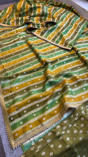 soft tussar silk banarasi saree - Anvitha Collections