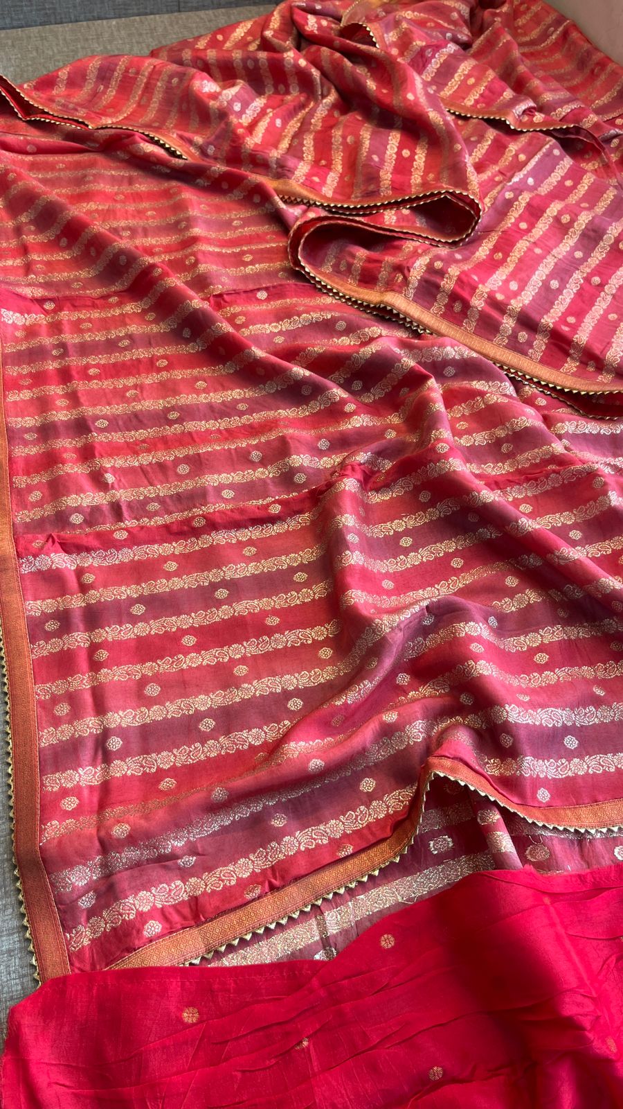 soft tussar silk banarasi saree - Anvitha Collections