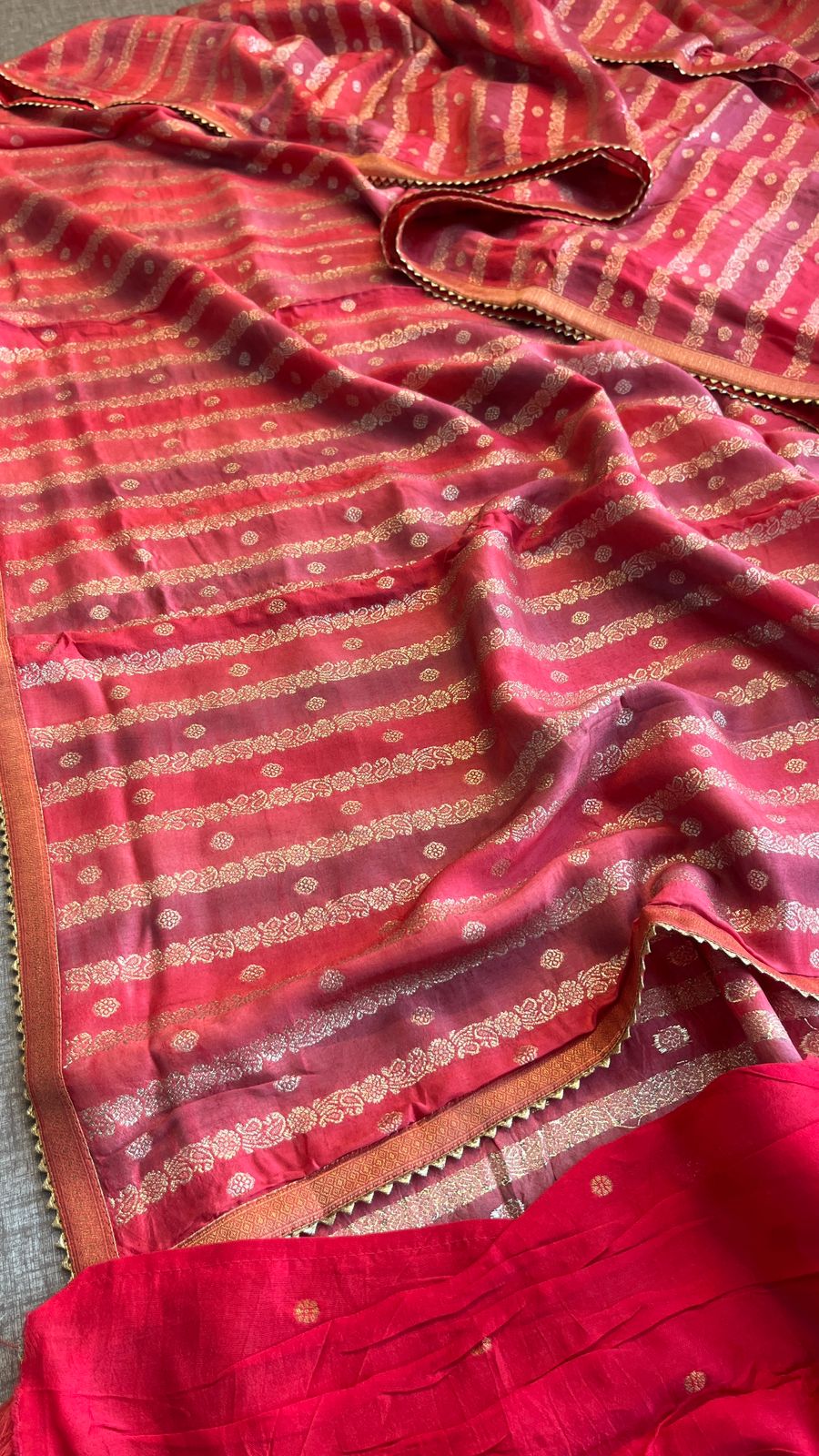 soft tussar silk banarasi saree - Anvitha Collections