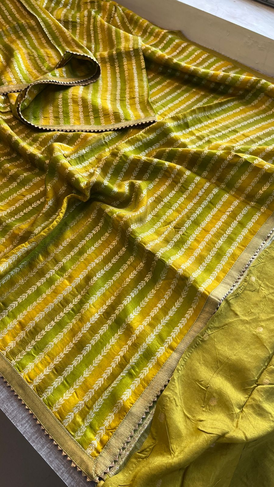 soft tussar silk banarasi saree - Anvitha Collections