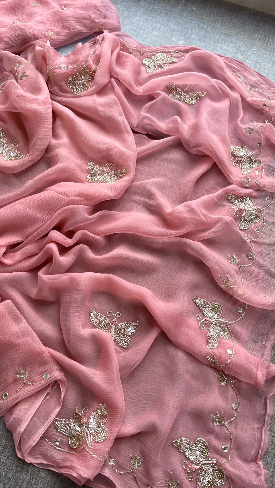 chiffon saree - Anvitha Collections