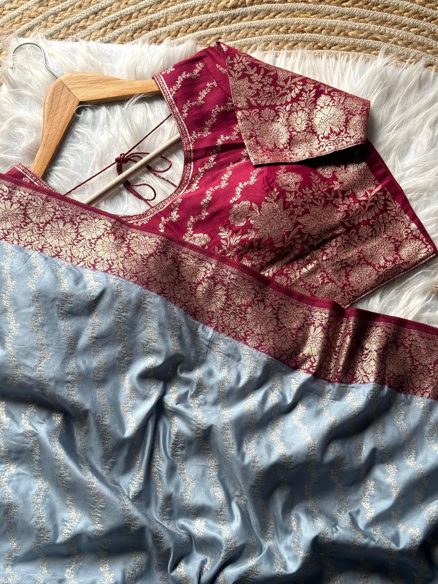 Pure Viscose Dola Silk Saree - Anvitha Collections