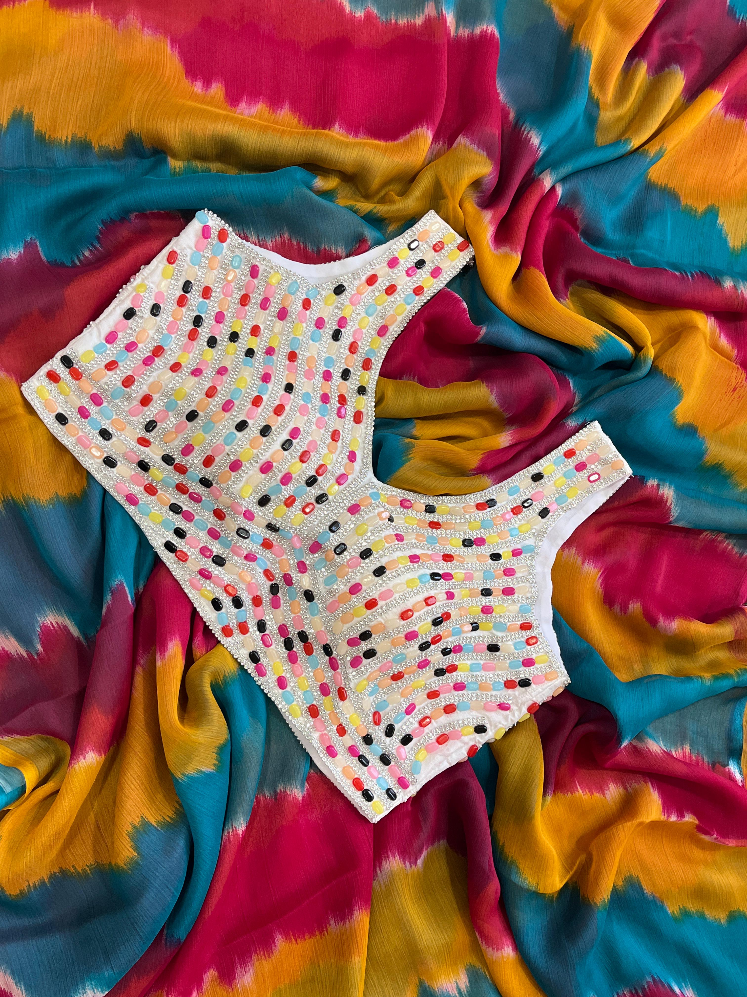 chiffon saree - Anvitha Collections