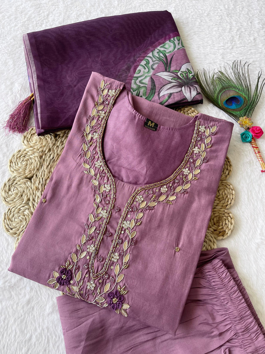 Roman Silk dress - Anvitha Collections