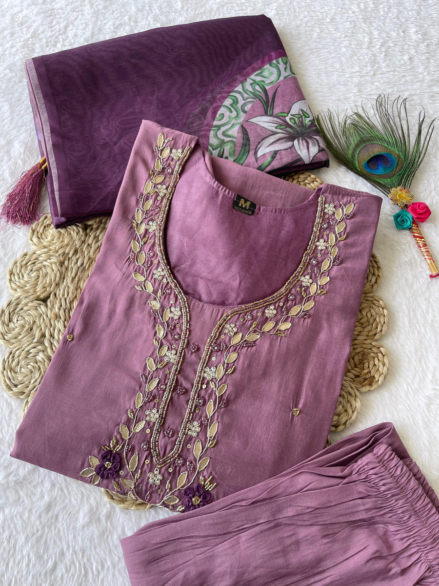 Roman Silk dress - Anvitha Collections