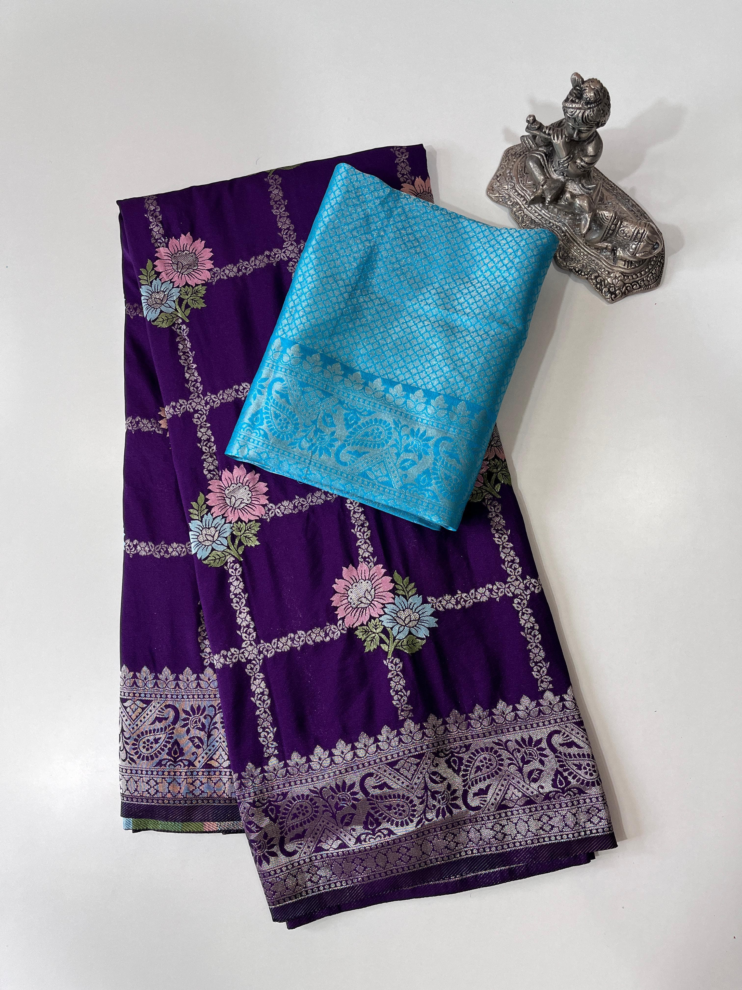 Banarasi Georgette Pattu saree - Anvitha Collections