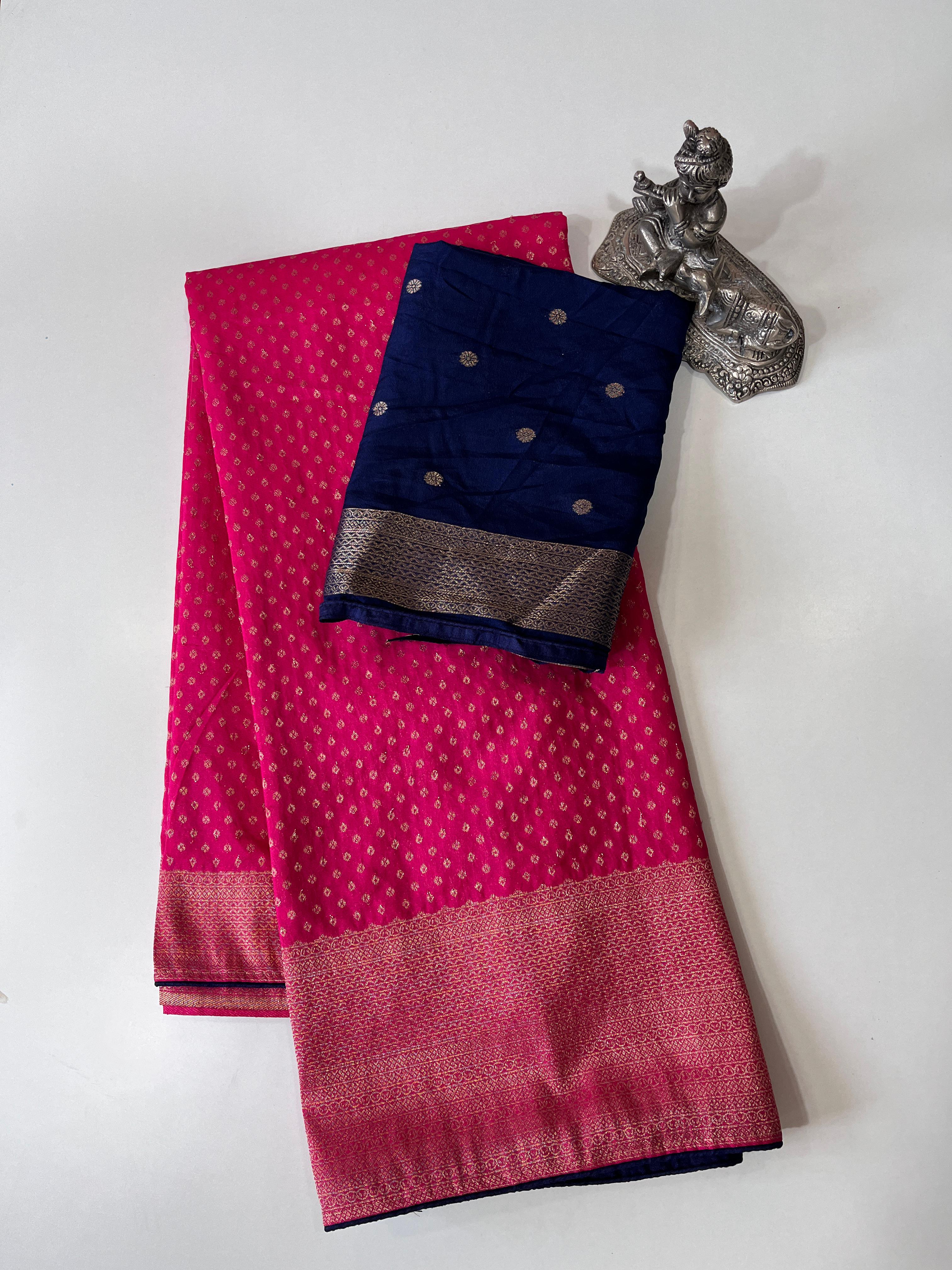 Banarasi Georgette Pattu saree - Anvitha Collections