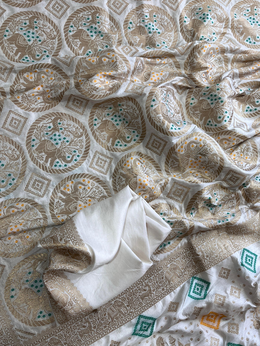 bandhani weaving - Anvitha Collections