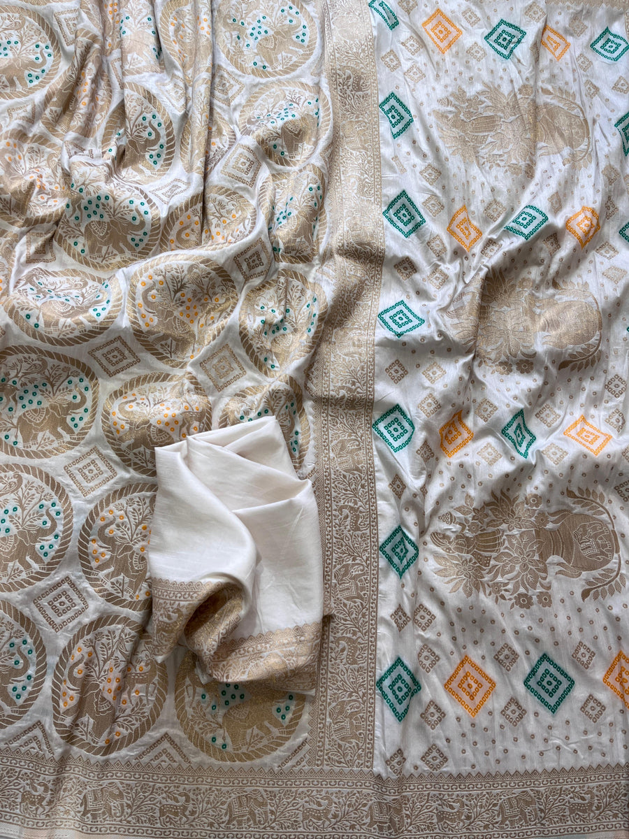 bandhani weaving - Anvitha Collections