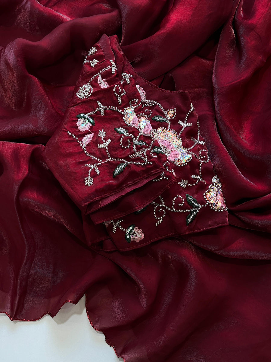 Arcoo cut work sarees - Anvitha Collections