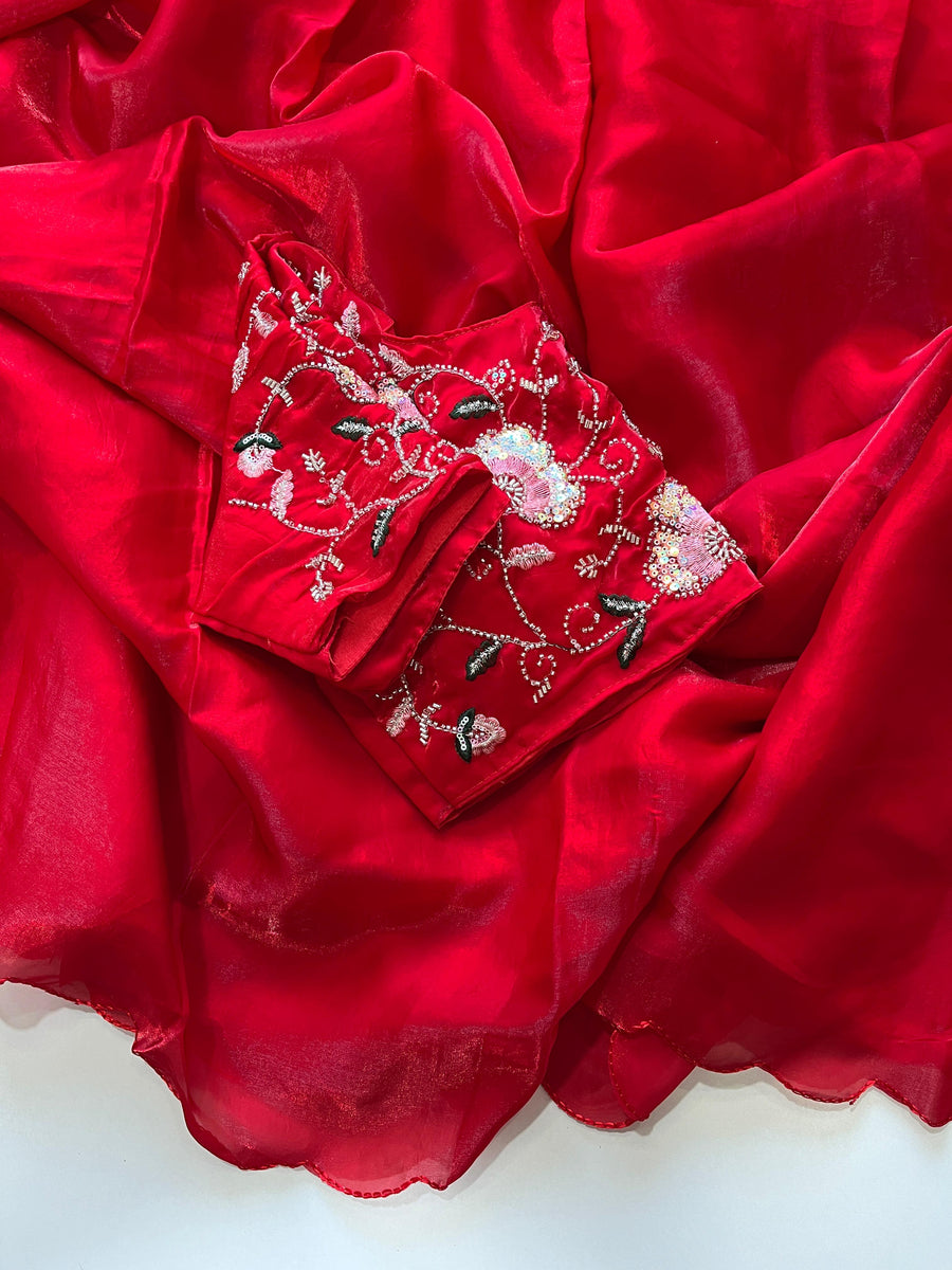 Arcoo cut work sarees - Anvitha Collections