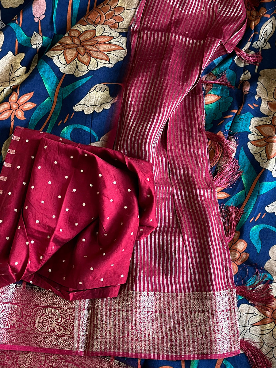 pure viscose kalamkari print