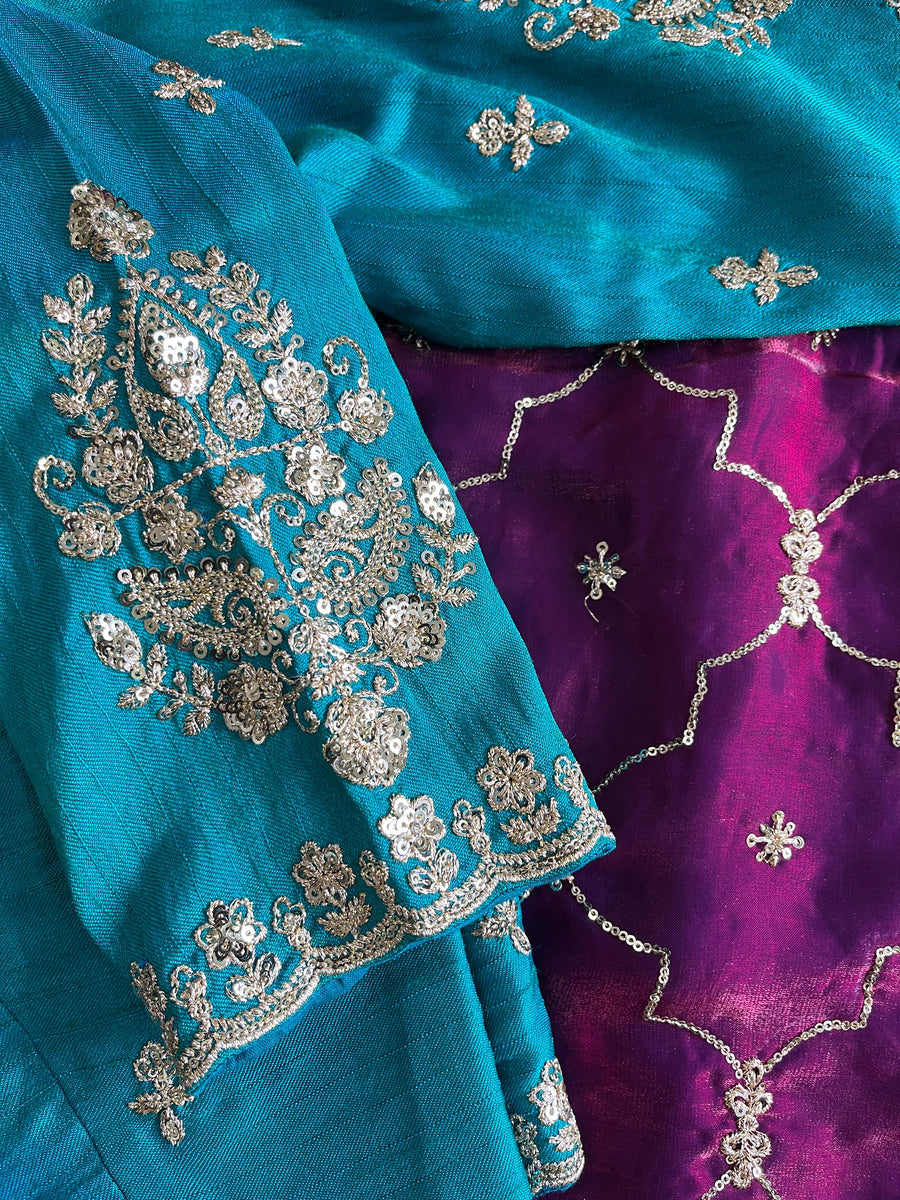 premium space silk saree