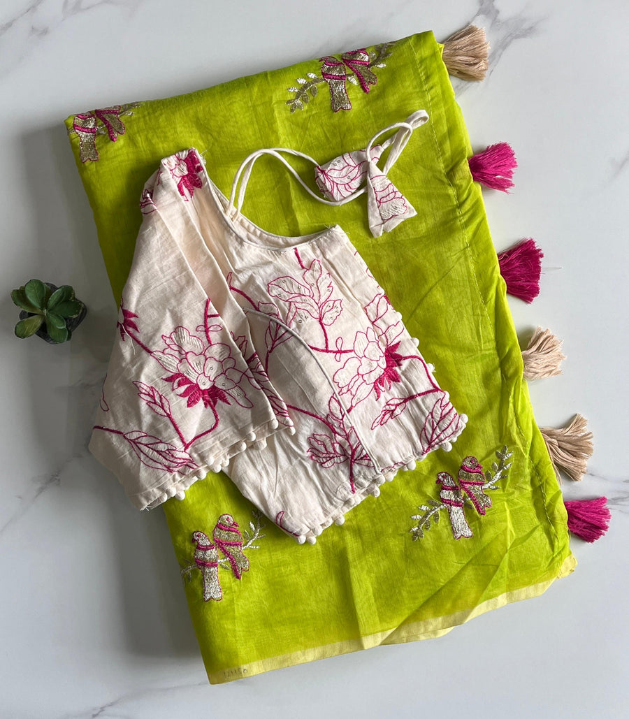 premium Chanderi saree