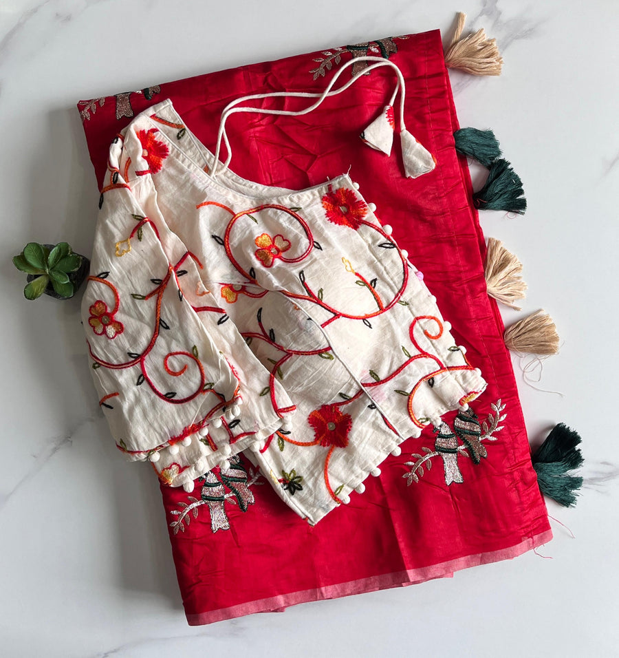 premium Chanderi saree