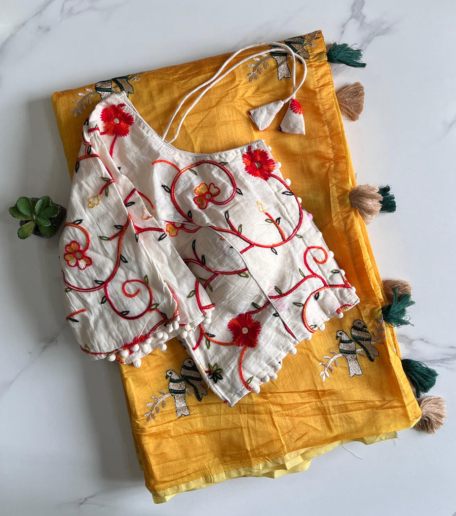 premium Chanderi saree