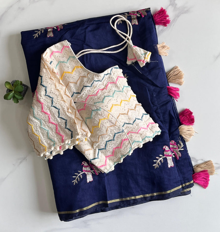 premium Chanderi saree