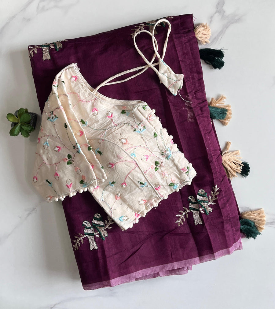 premium Chanderi saree