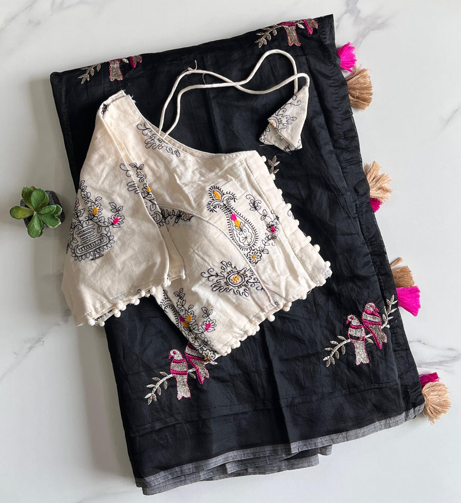 premium Chanderi saree