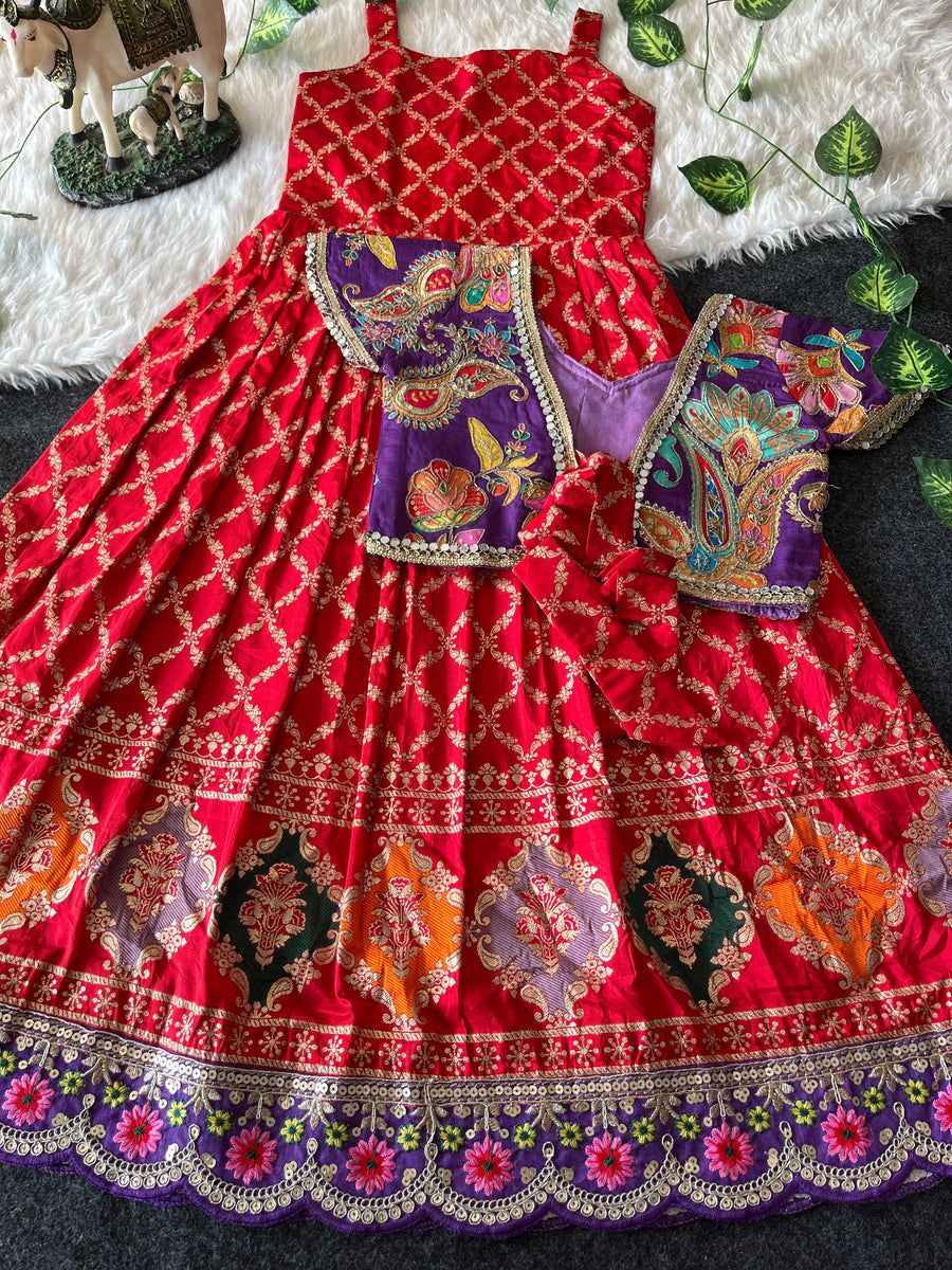 Kids gown with coat❤️