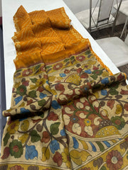 stunning linen saree