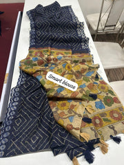stunning linen saree