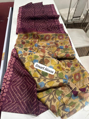 stunning linen saree