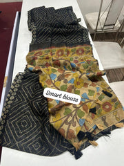 stunning linen saree