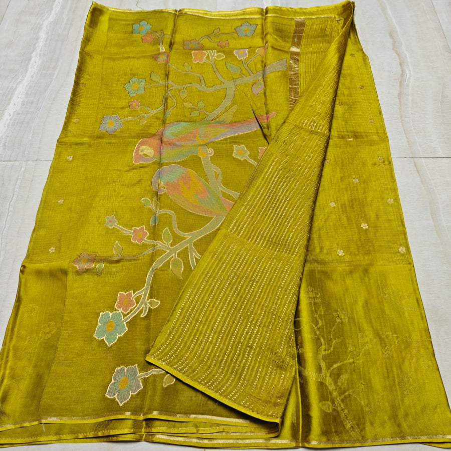 Manipuri Pure Silk Kota Weaving