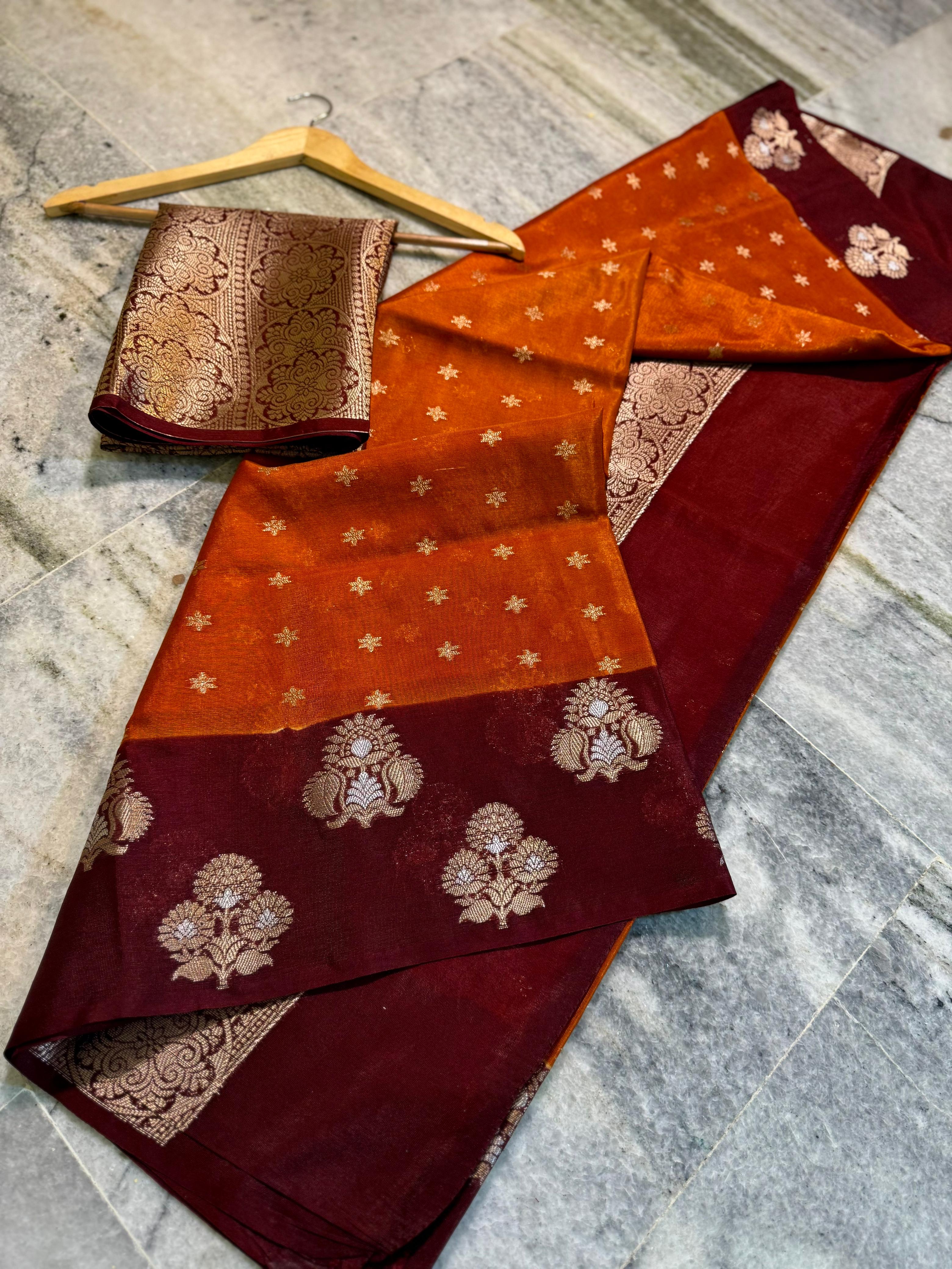 Banarasi semi-dupion saree
