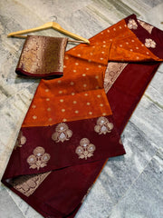 Banarasi semi-dupion saree