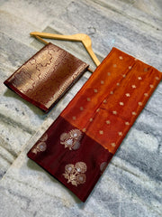 Banarasi semi-dupion saree