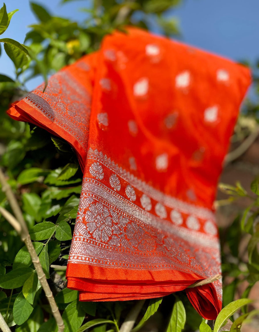 Banarsi semi-Katan silk saree