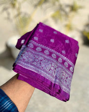 Banarsi semi-Katan silk saree