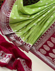 Banarsi semi-Katan silk saree