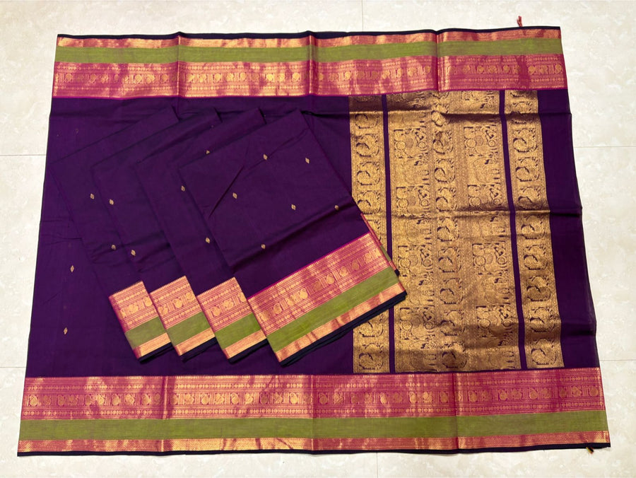 pallu fancy handwoven Butta saree