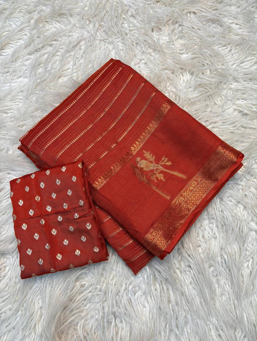 pure viscose Russian dola saree