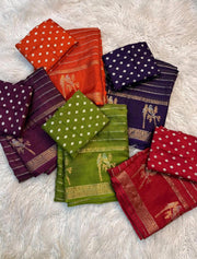pure viscose Russian dola saree