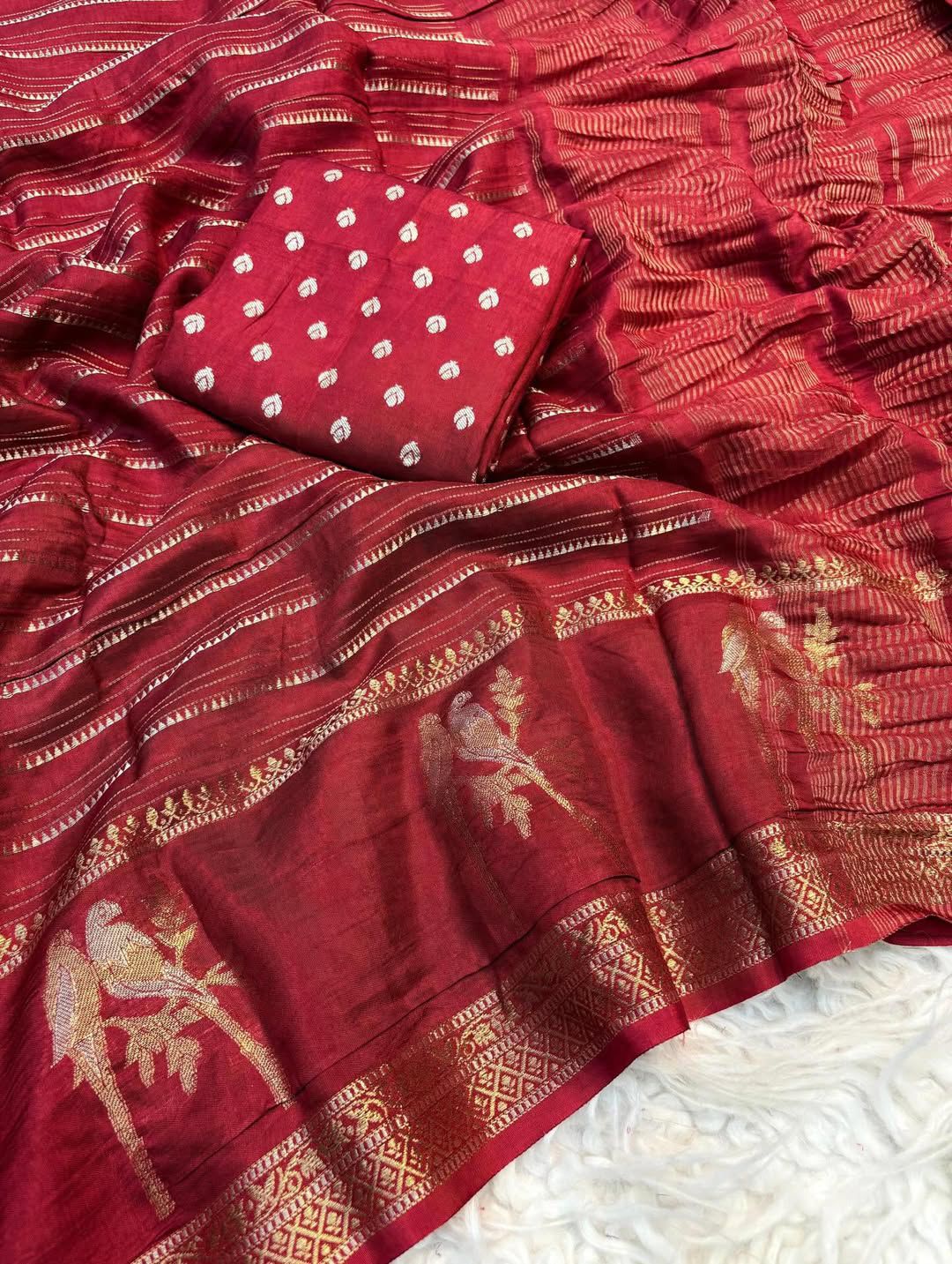 pure viscose Russian dola saree